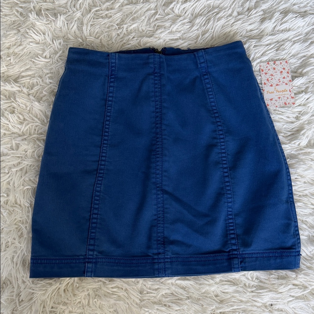 Free People Modern Femme Lapis Mini Skirt Size 0